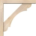 thumbnail image 3 of Ekena Millwork 5 1/2"W x 38"D x 38"H Olympic Block Smooth Bracket w/ Offset Brace, Douglas Fir, 3 of 25