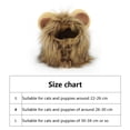 thumbnail image 3 of Maoww Lion Perruque de Crinière pour Chat Animal de Compagnie Réglable Lavable Confortable Lion Cheveux Vêtements de Chat pour Halloween Fête de Pâques, 3 of 5