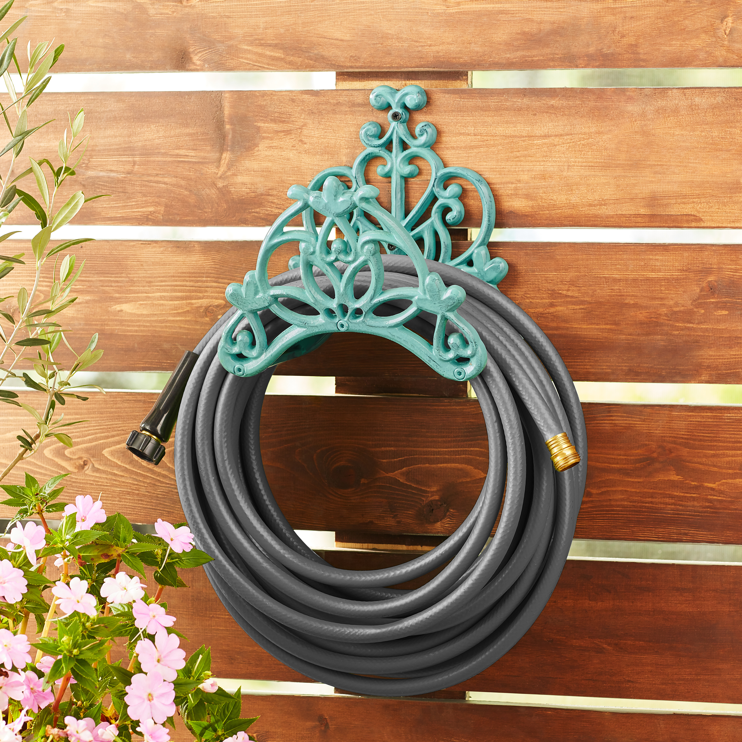 The Pioneer Woman Goldie Decorative Hose Hanger, Teal - image 2 of 7