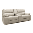 thumbnail image 4 of Lovableguy Modern Leather Loveseat Recliner,2 Seater Power Reclining Sofa with Storage Console and 2 Cup Holders,Reclining Loveseat for Living Room, 4 of 7