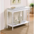 thumbnail image 2 of Zingz and Thingz Carved-Top Table in White, 2 of 4