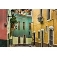 thumbnail image 2 of Paulson, Don 24x17 Black Ornate Wood Framed with Double Matting Museum Art Print Titled - Mexico, Guanajuato Street scene, 2 of 4