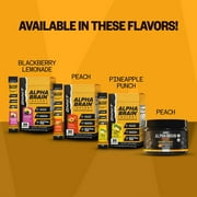 ONNIT Alpha BRAIN® Instant Nootropic Powder, Peach Flavor, 30 Servings