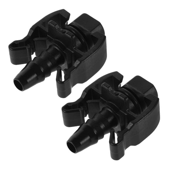 OULII Radiator Hose Connector Quick Connect Black Plastic for Car Auxiliary Water Tank 2Pcs