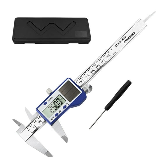 Digital Measuring Calipers 150mm Solar Battery Operated With LCD Display Accuracy Measuring Tool For Mechanical Projects