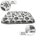 thumbnail image 3 of Underwater Pet Bed, Seashells Cockleshell Starfish Flowers Marine Plants in Monochrome, Resistant Pad for Dogs and Cats Cushion with Removable Cover, 24" x 39", Charcoal Grey and White, by Ambesonne, 3 of 4
