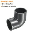 thumbnail image 4 of Uxcell 1-1/4" SCH80 UPVC Pipe Fitting Elbow 90 Degree Adapter Connector, 3 Pack, 4 of 6