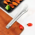 thumbnail image 3 of Ckraxd Stainless Steel Food Clip with Ergonomic Handle, Heat-Resistant Multi-Function BBQ Tongs for Grilling Meat, Vegetables, Seafood, Easy to Clean, 7.2in, 3 of 5