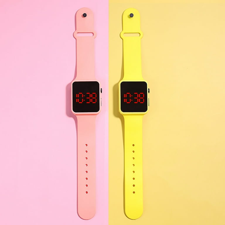 Led square cheap watch