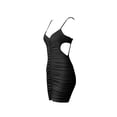 thumbnail image 6 of asdoklhq Skirt for Women Plus Size,new V-Neck hollow bag hip skirt strap dress, 6 of 9
