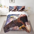 thumbnail image 1 of Twin Size Eagle Comforter Set,American Flag Firework Bedding Set for Boys, 1 of 6