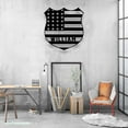 thumbnail image 4 of Craftnamesign Custom US Police Officer Metal Wall Art LED Light, Custom American Policer Name Sign, 4 of 5