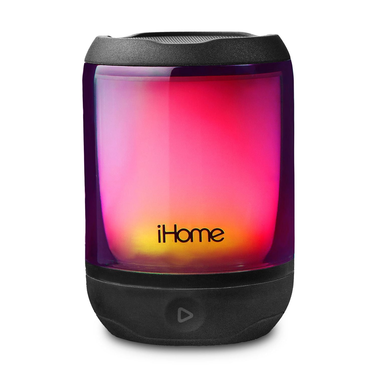 iHome PLAYGLOW MINI Haut-parleur Bluetooth imperméable rechargeable à couleurs changeantes avec batterie à long durée
