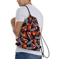 thumbnail image 4 of Yiaed Fire Rescue With Red Helmet And Truck Print Drawstring Bags Drawstring Backpack Bulk String Back Pack Gym Sport Bag-Small, 4 of 5