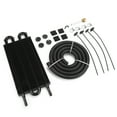 thumbnail image 3 of Universal Transmission Oil Cooler Radiator High Performance Aluminum Alloy Car Modified Parts for Automatic Vehicles 4 Row 8 Black, 3 of 7