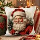 thumbnail image 1 of Herunwer Christmas Pillow Cover Winter Holiday Throw Pillows Christmas Decor Cushion Cases for Sofa Couch Home Décor, Pillowcases Farmhouse for Christmas Couch Bed, 1 of 6