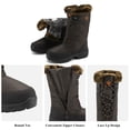 thumbnail image 2 of Dream Pairs Botas de nieve de invierno de media pantorrilla con forro de piel sintética para mujer GOOSE Dream Pairs GOOSE, 2 of 5