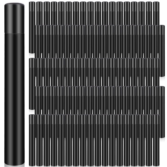 OBANGONG 100pcs 5ml Perfume Spray Bottles Plastic Mini Travel Refillable Bottle Black Empty Sample Container Portable Travel Bot