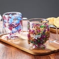 thumbnail image 6 of Double Wall Glass Mugs 450ml Clear Double-Layer, Glass with Dried Flowers, Insulated Coffee and Tea Cups with Handle, Heat-Resistant Beverage Mug Latte, Juice, Water, Hot Or Cold Drinks, 6 of 7