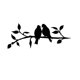 thumbnail image 1 of Birds on Branch Metal Art Wall Decor Iron Bird Metal Wall Sculpture Bird Art Wall Decor para interiores y exteriores para el jardín del hogar- LingWen 8390605156496, 1 of 1