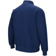 thumbnail image 3 of Men's Colosseum Navy Marquette Golden Eagles Tortugas Logo Quarter-Zip Jacket, 3 of 3
