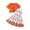 Orange, variant on Glisme 2 Pcs Girls Outfit Summer Jacquard Short Jacket + Rose Print Strapless Dress Set Cute Toddler Two Piece Outfit Lively And Lovely Clothing Set For Girl Size 2-3 Years, Watermelon Red