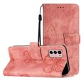 thumbnail image 1 of Compatible avec Motorola Moto G42 Étui Embossé Papillon avec Portefeuille et Support, 1 of 5