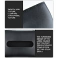 thumbnail image 5 of TOPRenddon Car Sun Visor Tissue Box,Antique PU Leather Tissue Box Holder Cover Rectangular Napkin Case Dispenser, Hanging Tissue Bag Paper Box Car Roof Paper Box, 5 of 9