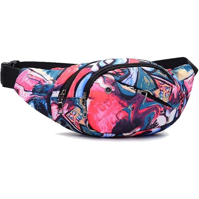 Fanny Pack Riñonera para Hombres y Mujeres Cinturón Ajustable Riñonera Moda Resistente al Agua Senderismo Riñonera para Viajar Casual Correr Senderismo Ciclismo
