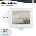thumbnail image 4 of Stupell Industries Coastal Scenic Beach Dunes at Dawn White Framed Print Under Glass, 16 x 13, by Petals Prints Design, 4 of 8