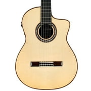 Cordoba GK Pro Negra Cutaway Flamenco, All Solid Woods, Acoustic-Electric Nylon String Guitar