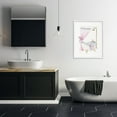 thumbnail image 2 of Stupell Industries Simple Glam Bathroom Tub Fashion Painting White Framed Art Print Wall Art, 24 x 30, 2 of 8