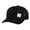 Black/Black/White Clover, variant on Men's Lucky Clover Shamrock Off-Center Embroidered Golf Mesh Back Trucker Hat, Kelly Green/White/White Clover