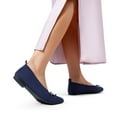 thumbnail image 5 of Women Knit Ballet Flats Foldable Pointed Toe Comfortable Dressy Flats with Bow Knot for Casual Business and Office, 5 of 7