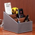 thumbnail image 1 of PU Leather Controller TV Guide Mail CD Organizer Caddy Holder (Coffee), 1 of 2
