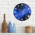 thumbnail image 7 of SKYSONIC Space Galaxy Wall Clock 10 Inch Silent Non Ticking Round Clock Oil Painting Clock Easy to Read Clock for Living Room Bedroom Bathroom Home Decor, 7 of 7