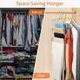 thumbnail image 2 of 5 Pack Pants Hangers Space Saving Stainless Steel 5 Layers S-Shape Non-Slip Hangers for Multiple Pants, Silver, 2 of 11