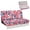 Floral Print Design, variant on FUIALDOLG Snowman Candy Cane RV Dinette Cushion Covers Universal, Fit for Travel Trailer Camper, RV Jackknife Sofa Cover Suitable for Jackknife Sleeper Sofas
