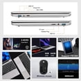 thumbnail image 5 of Aocwei Laptop Windows 10 14" 64GB Storage Support 1TB SSD Expansion 6GB RAM 1920x1080 FHD Traditional Laptops Computer 2.4G+5G WiFi Bluetooth 4.2 USB HDMI Aocwei for Work with Wireless Mouse-Silver, 5 of 10