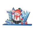 thumbnail image 1 of Mesa De Navidad Letrero De Mesa De Feliz Navidad De Madera Muñeco De Nieve Mesa De Navidad Centros De Mesa Mesa De Navidad Letrero De Alegría Moyic HA042998-01, 1 of 6