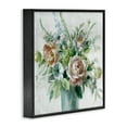 thumbnail image 4 of Stupell Industries Sage & Peach Blossoms Botanical & Floral Painting Black Framed Art Print Wall Art, 12 x 12, 4 of 10
