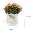 thumbnail image 3 of Small Fake Bonsai Simulation Greenery, Ongmies Small Bonsai Artificial Plant – Faux Greenery for Desk & Outdoor Home Decoration, 1 Pot of Artificial Daisy Flowers, 3 of 9