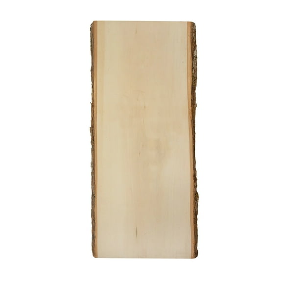 Premium Basswood Live Edge Plank, 0.69 X 7" TO 12" X 23", 6-PACK