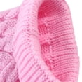 thumbnail image 7 of Ympkerial Dog Sweaters for Medium Dogs Winter Warm Turtleneck Pullover Cable Knit Fleece Stretch Design Pet Apparel for Frenchie Dachshund Pug Corgi Beagle Cozy Gift Outfit Pink L, 7 of 7