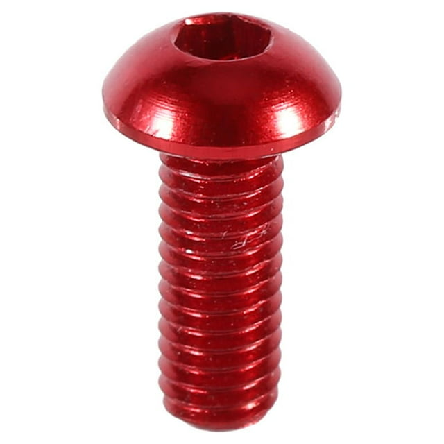 Colorful Screws 10pcs M3 6-10mm 7075 Aluminum Alloy Socket Button Head Screws, 455 MPa Metric Hex