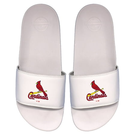 

Men s ISlide White St. Louis Cardinals Primary Logo Motto Slide Sandals