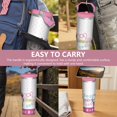 thumbnail image 7 of 30oz Hello Kawaii Cat Cute Stainless Steel Tumbler with Lid and Straw,Spill Proof Travel Cup Double Wall Vacuum Insulated Coffee Mug with Top Handle Pink, 7 of 7