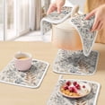 thumbnail image 5 of Farmhouse Leaves Pot Holders for Kitchen Heatproof Potholder, 4 Pack Pastoral Vintage Flowers Botanical Hot Pads Multipurpose Oven Pads Cloth Potholders Trivet for Cooking and Baking, 5 of 8