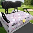 thumbnail image 4 of chaqlin Golf Cart Seat Covers with Pockets Warp Knitted Terry Cloth, Compatible with Club Car Golf Cart Sports, for EZGO 2-Seats Club Cars Carts, Golf Ball Pattern, 4 of 8