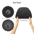 thumbnail image 5 of Rateoe Black Spider On Web Pattern Silk Satin Hair Bonnet for Sleeping, Adjustable Sleep Cap Turban for Women , Curly Straight Hair Long Large Braid, 5 of 6